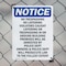 Signmission No Trespassing No Loitering Violators OSHA Notice Sign, Plastic, 10in W x 14in L, 2PK OS-2PACK-NS-P-1014-V-14933 - alternate 4